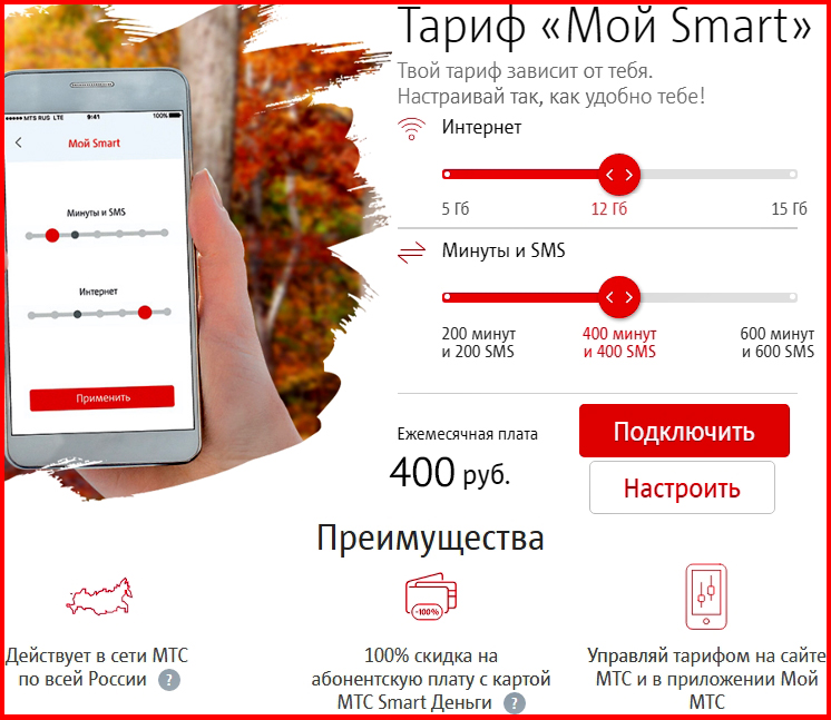 Тарифный план smart